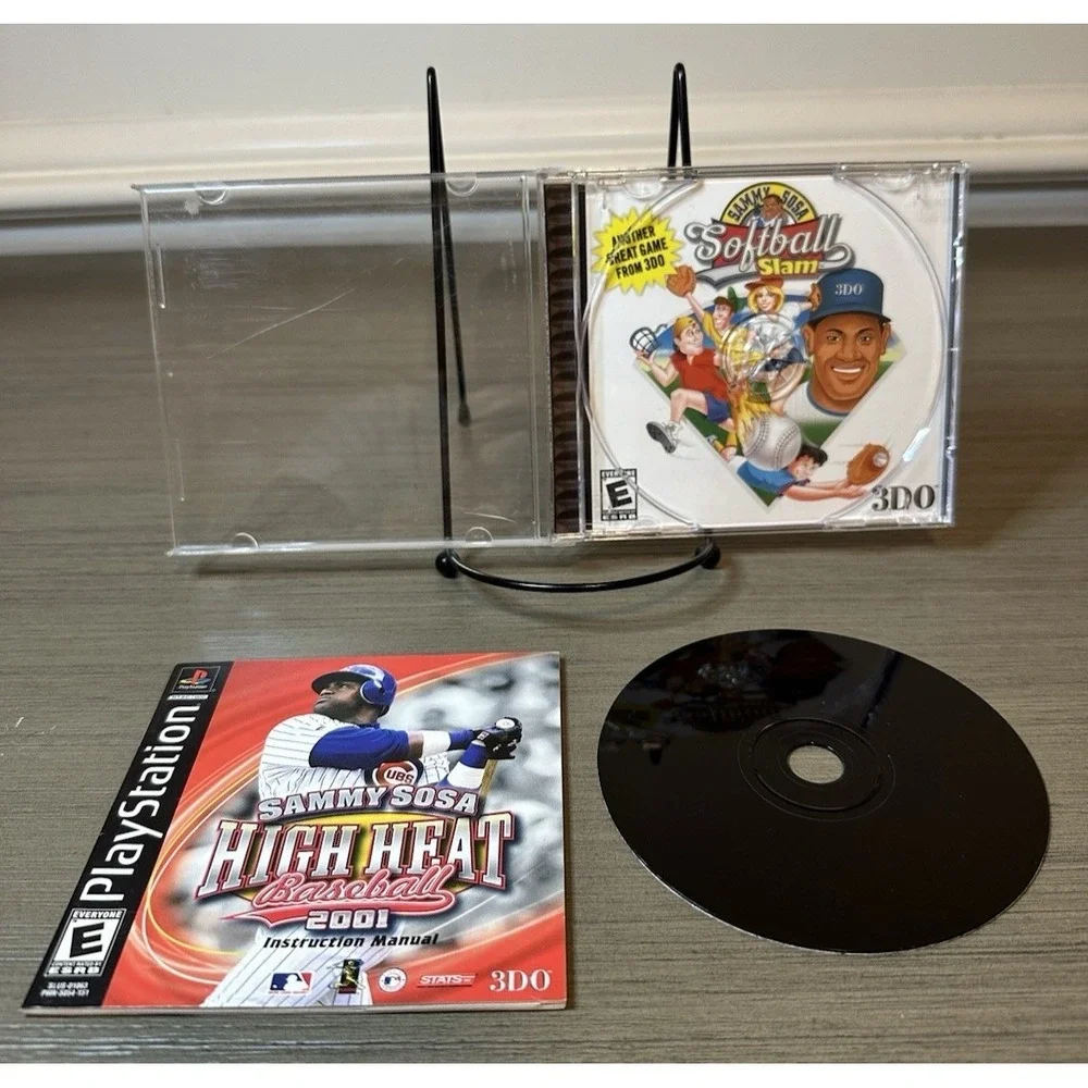 PS1 Baseball Lot - Pennant Race, Sammy Sosa Softball Slam, High Heat, and MORE